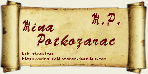Mina Potkozarac vizit kartica